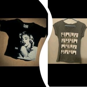 2 XS Womens Marilyn Monroe T-Shirts